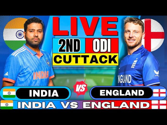 India vs England, 2nd ODI | Live Cricket Match Today | IND vs ENG Live Match | India England Match