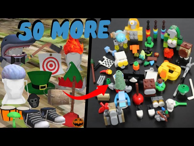 I Built 50 MORE Gorilla Tag Cosmetics in LEGO!!!