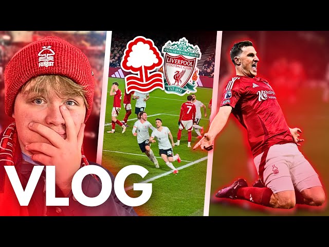 INSANE LIMBS AND ATMOSPHERE! 😳 FOREST 1-1 LIVERPOOL VLOG