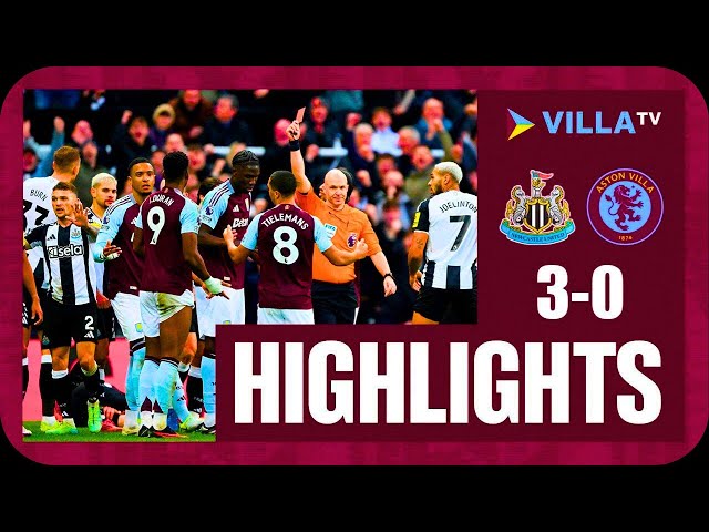 Jhon Durán RED CARD | Newcastle vs Aston Villa 3-0 Highlights | Premier League 2024/25