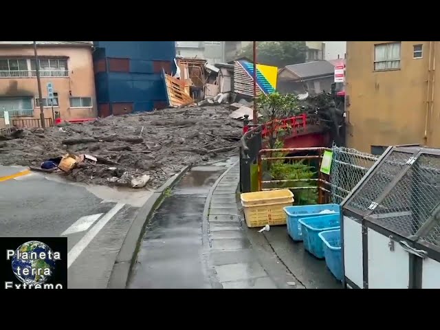 Awesome Videos! The Worst Landslide in Atami City, Japan