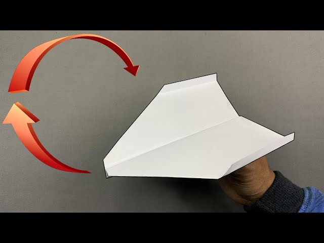 Membuat Pesawat Kertas yang Terbang Balik Lagi | Origami Pesawat Glider Boomerang