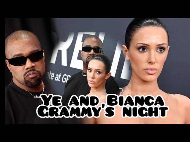 YE AND BIANCA at Grammy's Night 2025. #trending #celebrity #facts #news #viralvideo #entertainment