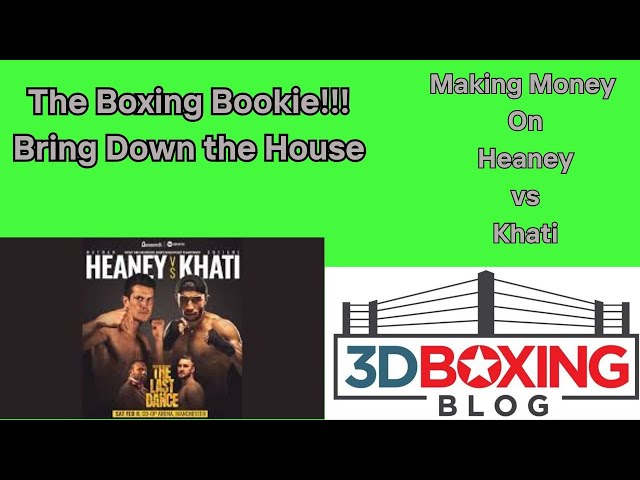 MAKE MONEY W/ the Boxing Bookie on Nathan Heaney vs Sofiane Khati