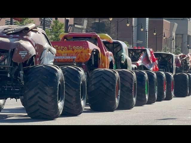 Monster Jam Birmingham Alabama 2024 Truck Procession