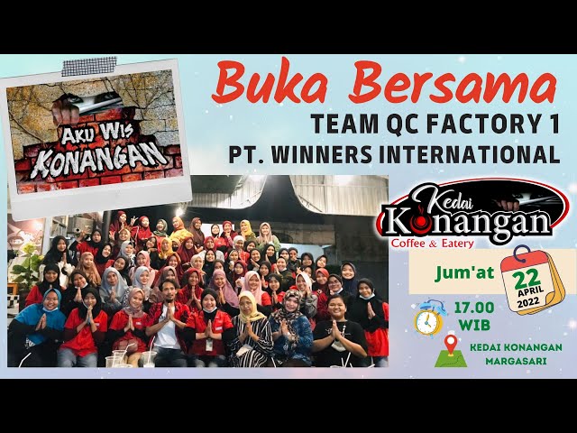 BUKBER Tim QC FACTORY PT. Winners International