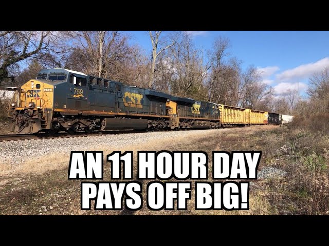 An 11 hour day results in 12 trains! Here are the first 5 for you to see!