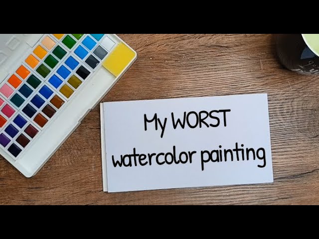 This Might Be My WORST Watercolor Painting ★ GenCrafts Watercolor Paint Palette ★ First Impressions