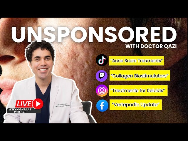 Dr. Qazi discusses Scars, Verteporfin, Keloids, Lasers | Dr. Qazi Unsponsored Live | 1.14.2025