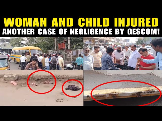 Gulbarga: Woman and child injured as school bus gets electric shock.