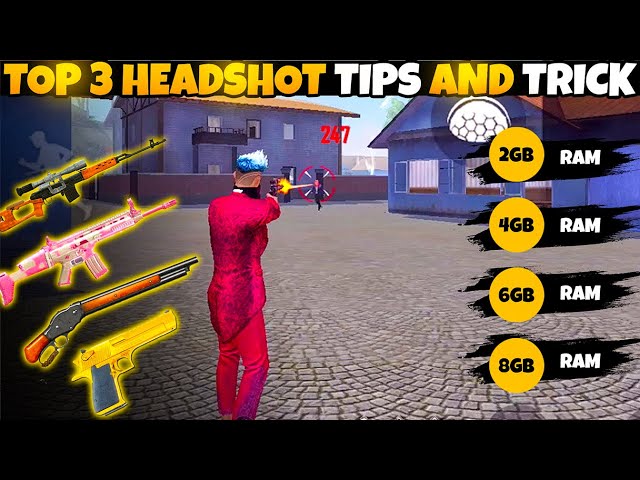 [ FREE FIRE NEW AUTO  HEADSHOT SETTING ] ONLY HEADSHOT TRICKS FOR 2GB 3GB 4GB 6GB RAM PLAYER