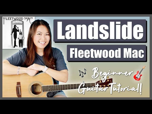 Landslide Fleetwood Mac Beginner Guitar Lesson EASY Tutorial 🎸 Chords, Strumming, Picking & Guide! 📝