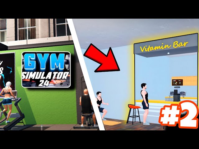 I Opened Vitamin Bar In My Gym | Gym simulator 24 Part #2 #gym #gymsimulator24