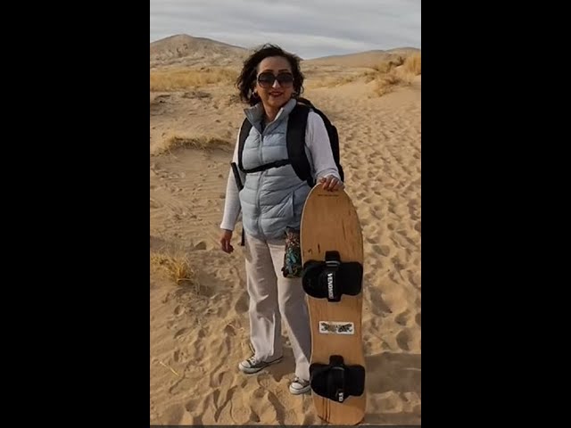 Sand Sledding and a Hike at Kelso Dunes