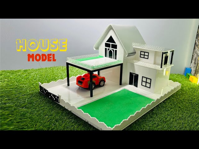 Making a Modern House Model || Mini House Model Making With Acrylic Sheet