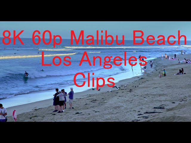 【8K】Malibu Beach Los Angeles California Canon R5 C R5C 8k 60p HDR