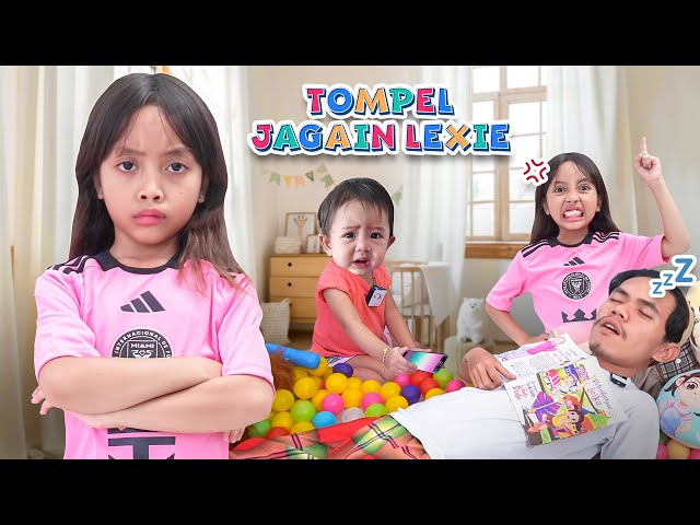 LEIKA IS GOING TO SCHOOL SO TOMPEL IS TAKING CARE OF LEXIE ALONE 😍 FUNNY KIDS CHALLENGE