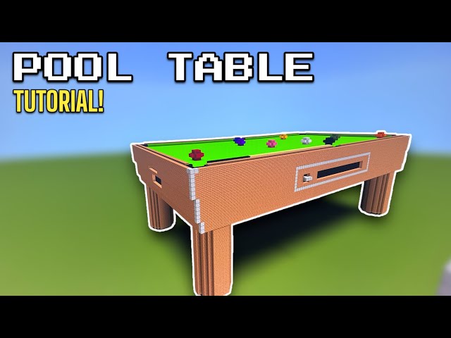 Minecraft Tutorial: How To Build A Pool Table!