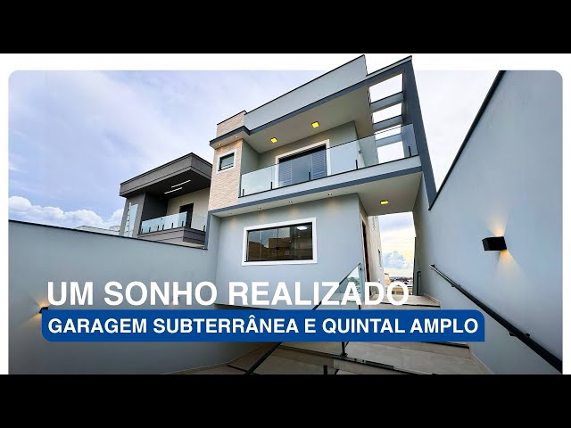 Casa incrível com garagem subterrânea em terreno 7x25 metros