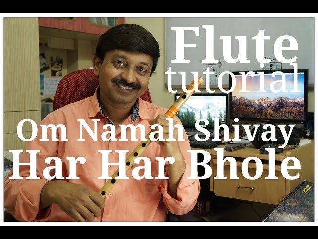 Om Namah Shivay Dhun Flute Tutorial  |  G synth Musica | Milind Dangre