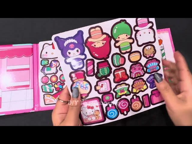 🎧🌷ASMR Unboxing Magnetic Sticker Hello Kitty | Cute Sanrio Collectibles