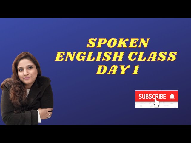 Spoken English | Basic Class | Day 1