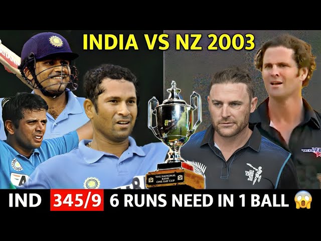 INDIA VS NEW ZEALAND 5TH ODI 2003 | FULL MATCH HIGHLIGHTS | IND VS NZ MOST SHOCKING MATCH EVER🔥😱