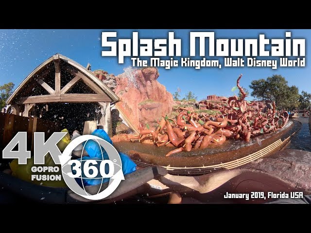 Splash Mountain at The Magic Kingdom, Walt Disney World in 360 Video | VR Full Ride-Through