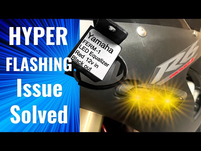 How to fix Motorcycle LED indicators Hyper Flashing fast flashing issue