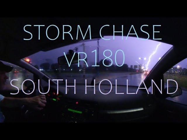 VR180 Storm Chase Thunderstorm Lightning in NL