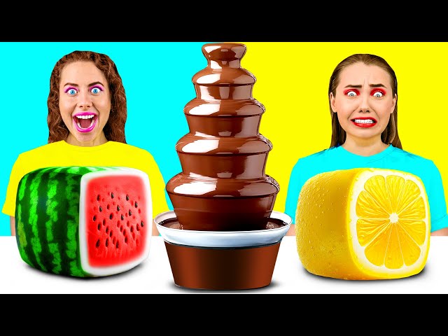 Chocolate Fountain Fondue Challenge | Prank Wars by MeMeMe Challenge