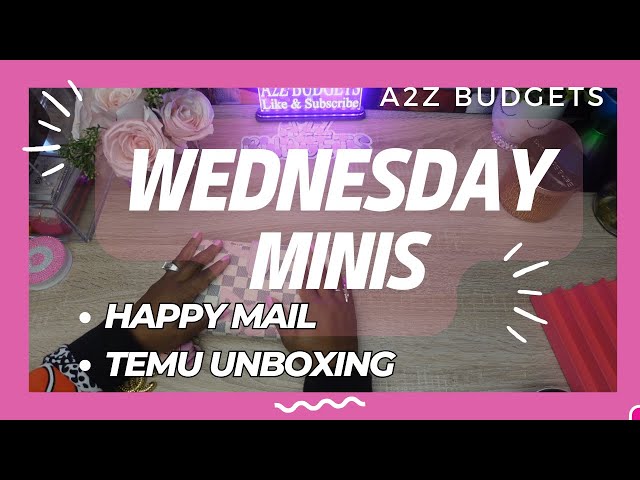 WEDNESDAY MINIS $25| Happy Mail| Temu Unboxing