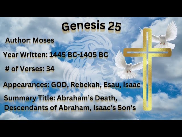 Genesis 25:1-34 KJV Audio Bible