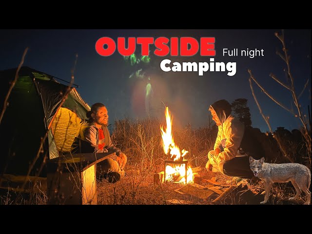 Outside Camping 🏕️ || Full Night Camping //Camping In India  #camping  #forest #group #groupcamping