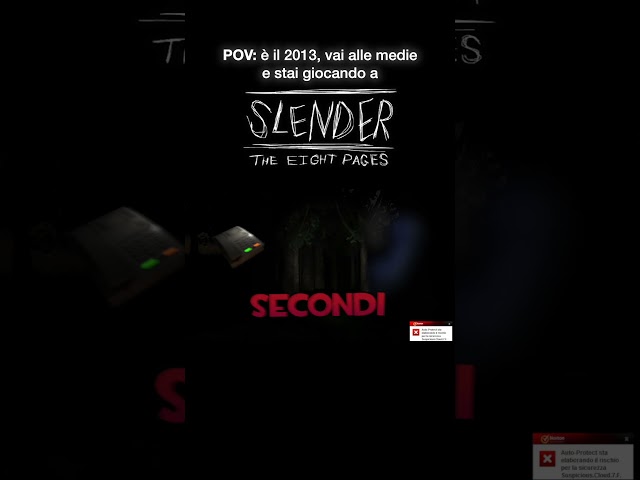 POV: è il 2013, vai alle medie e stai giocando a #SLENDER: The Eight Pages