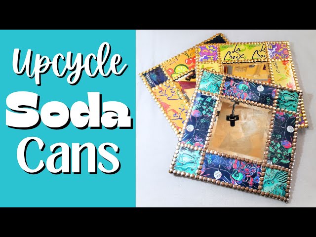 Create AMAZING Decorative Mirrors With Recycled Soda Cans At Home