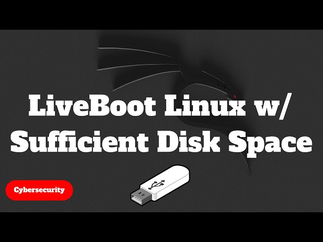 How to Create a Live Boot Linux Machine with Sufficient Disk Space