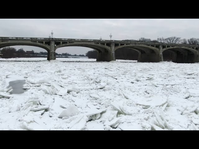 Ice jam on the Susquehanna River | On The Pennsylvania Road