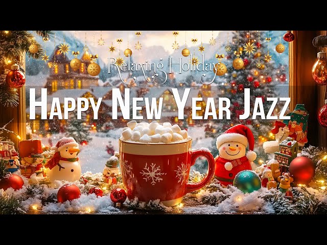 Happy New Year Jazz Music 🎉 Smooth Jazz Coffee Music & Sweet Bossa Nova Piano for Holiday Atmosphere