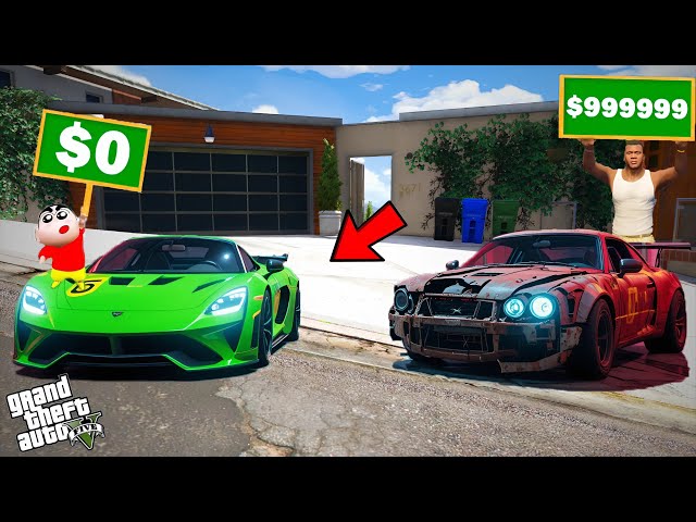 Shinchan And Franklin Supercar Upgrade Challenge In GTA 5 in Tamil