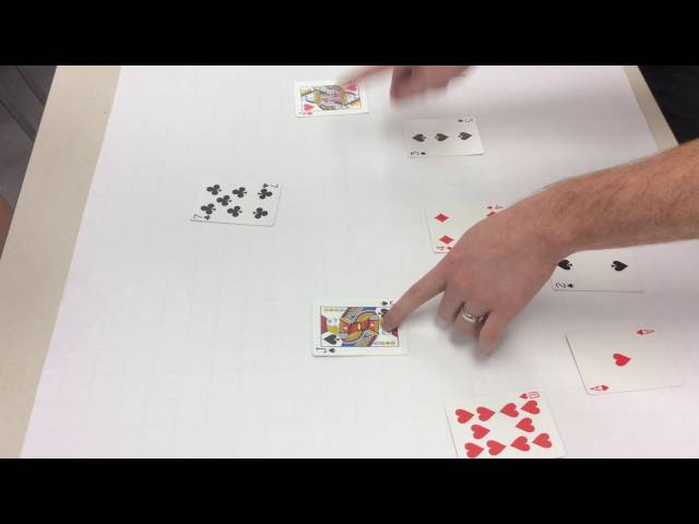 heapsort algorithm, card demo