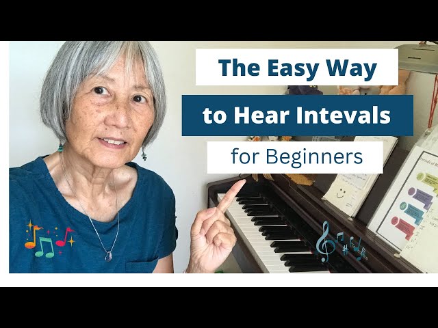 The Easy Way to Hear Intervals for Beginners 🧡  piano lessons | adult piano beginner | piano courses