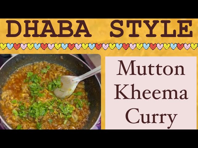 Dhaba style Keema curry secret recipie || Easy mutton keema curry || telugu kitchen style cooking ||