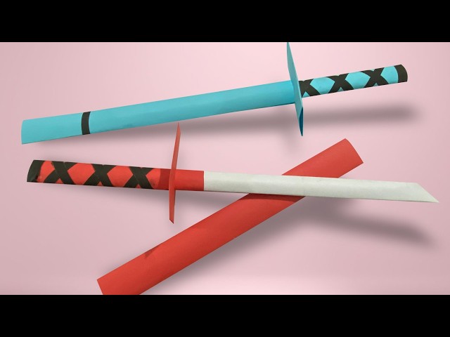 How to Fold an Impressive Origami Katana | Japanese Samurai Paper Sword Tutorial