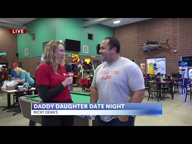 Ashley Luthans goes LIVE to speak with a parent at Ricky Deans Daddy Daughter Date Night