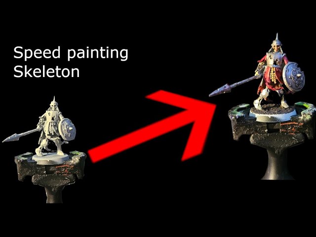 Warhammer aos: SPEED PAINTING Skeleton miniature