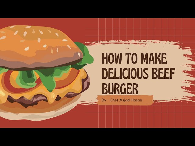 How To Make Beef/Cheese Delicious Burger Recipe At Home | Easy Beef Cheese Burger Recipe