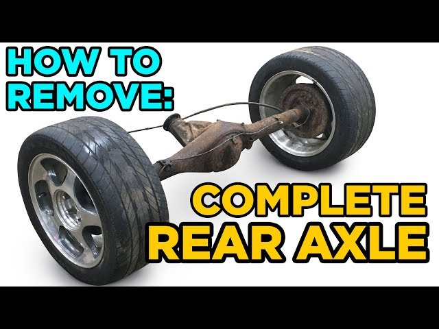 How to Remove an Entire Toyota Rear Axle Assembly (in the rustbelt)