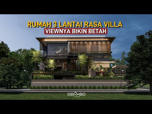 ATARAXIA HOUSE | Desain Rumah Mewah 3 Lantai 5 Kamar Tidur di Lahan  319 m2