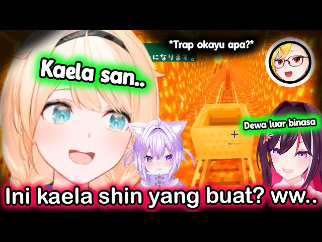 Iroha Mandu Azki Yang Baru Pertama Kali Ke Creeper Farm Kaela, Trap Okayu ww..